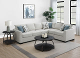 Ashford Greige Chenille Upholstered Sleeper Sectional Sofa by Coaster at Eve Furniture