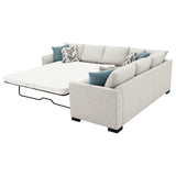 Ashford Greige Chenille Upholstered Sleeper Sectional Sofa by Coaster at Eve Furniture