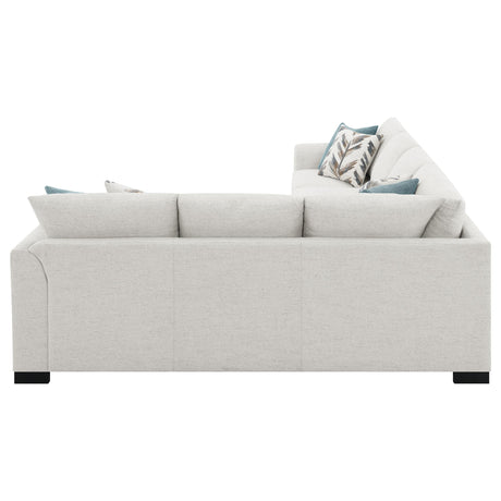 Ashford Greige Chenille Upholstered Sleeper Sectional Sofa by Coaster at Eve Furniture