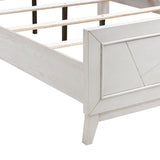 Asteria Antique White King Panel Bed by Homelegance at Eve Furniture