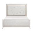 Asteria Antique White King Panel Bed by Homelegance at Eve Furniture