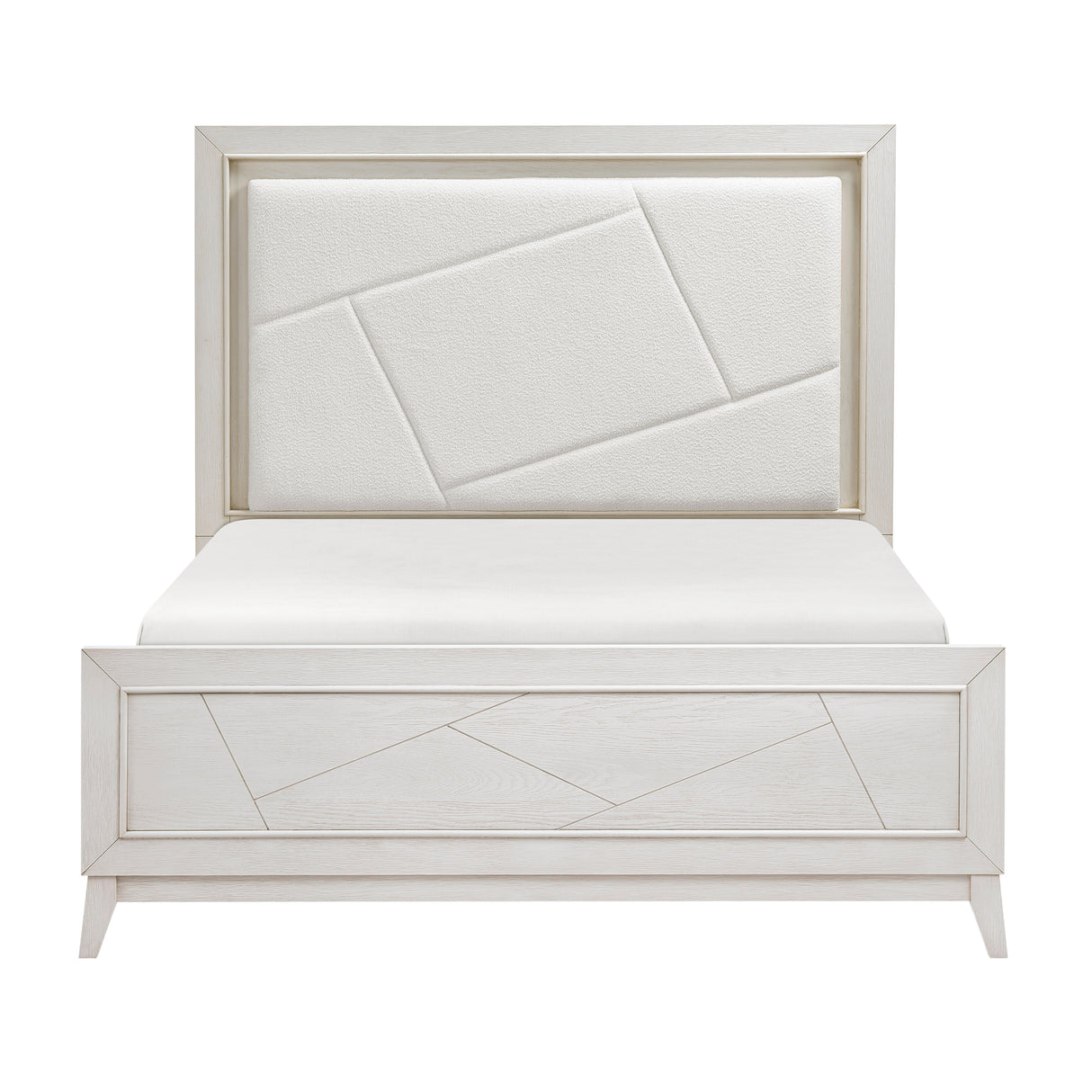 Asteria Antique White King Panel Bed by Homelegance at Eve Furniture