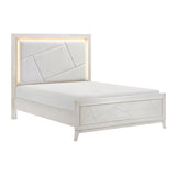 Asteria Antique White King Panel Bed by Homelegance at Eve Furniture