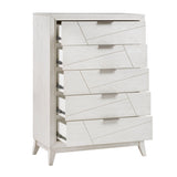 Asteria Antique White Panel Bedroom Set by Homelegance at Eve Furniture