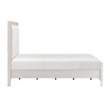 Asteria Antique White Queen Panel Bed by Homelegance at Eve Furniture