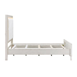 Asteria Antique White Queen Panel Bed by Homelegance at Eve Furniture
