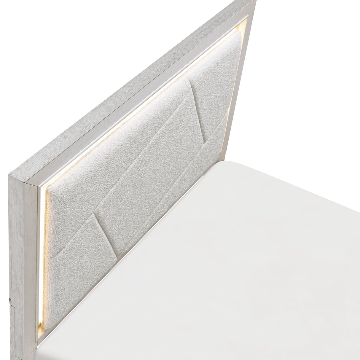 Asteria Antique White Queen Panel Bed by Homelegance at Eve Furniture