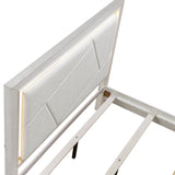 Asteria Antique White Queen Panel Bed by Homelegance at Eve Furniture