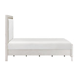Asteria Antique White Queen Panel Bed by Homelegance at Eve Furniture