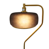Astris Floor Lamp Black Sprayed and Gold by Ashcroft Imports at Eve Furniture