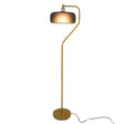 Astris Floor Lamp Black Sprayed and Gold by Ashcroft Imports at Eve Furniture