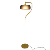 Astris Floor Lamp Black Sprayed and Gold by Ashcroft Imports at Eve Furniture