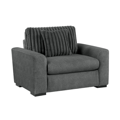 Athena Dark Gray Chair by Homelegance at Eve Furniture