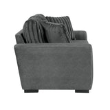 Athena Dark Gray Loveseat by Homelegance at Eve Furniture