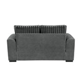Athena Dark Gray Loveseat by Homelegance at Eve Furniture