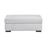 Athena Gray Ottoman by Homelegance at Eve Furniture