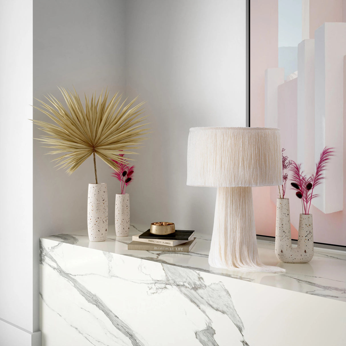 Atolla Tassel Table Lamp by TOV Furniture at Eve Furniture