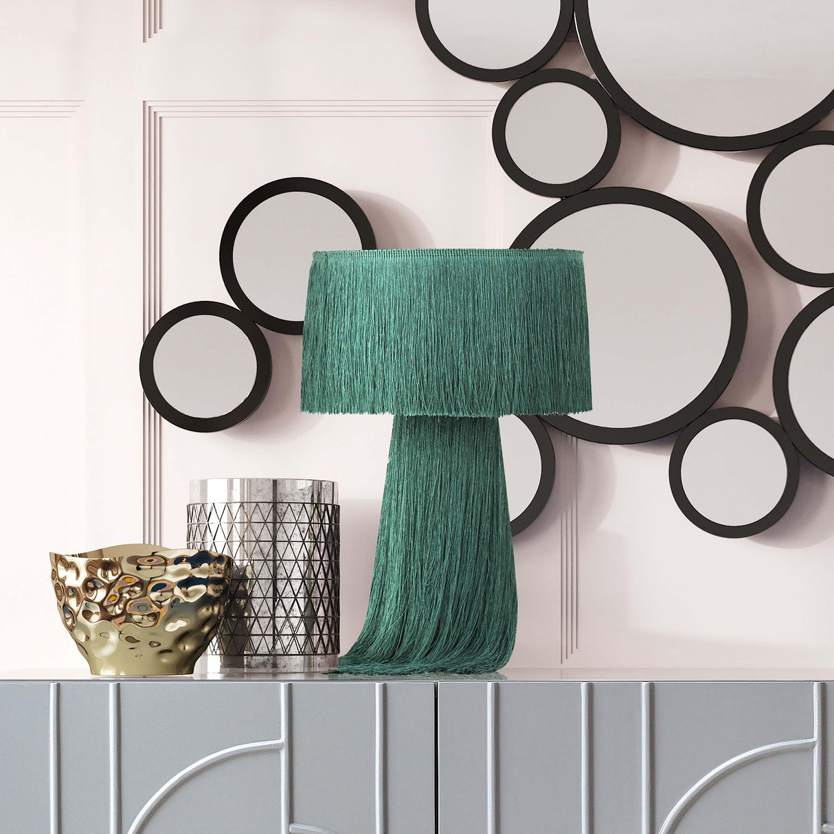 Atolla Tassel Table Lamp by TOV Furniture at Eve Furniture