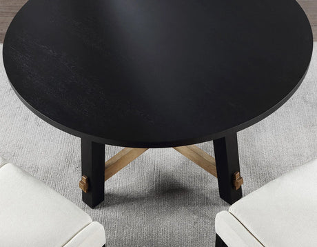 Aubrey 5-Piece 54″ Round Dining Table Set by Steve Silver at Eve Furniture