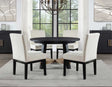 Aubrey 5-Piece 54″ Round Dining Table Set by Steve Silver at Eve Furniture
