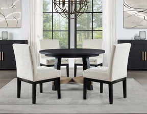 Aubrey 5-Piece 54″ Round Dining Table Set by Steve Silver at Eve Furniture