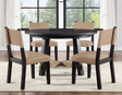 Aubrey 5-Piece 54″ Round Dining Table Set by Steve Silver at Eve Furniture