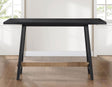 Aubrey 59.5″ Black Counter Table with Driftwood Stretcher by Steve Silver at Eve Furniture