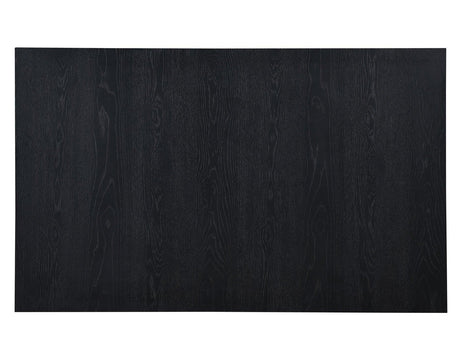 Aubrey 59.5″ Black Counter Table with Driftwood Stretcher by Steve Silver at Eve Furniture
