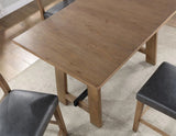 Aubrey 59.5″ Drifwood Counter Table with Black Stretchers by Steve Silver at Eve Furniture
