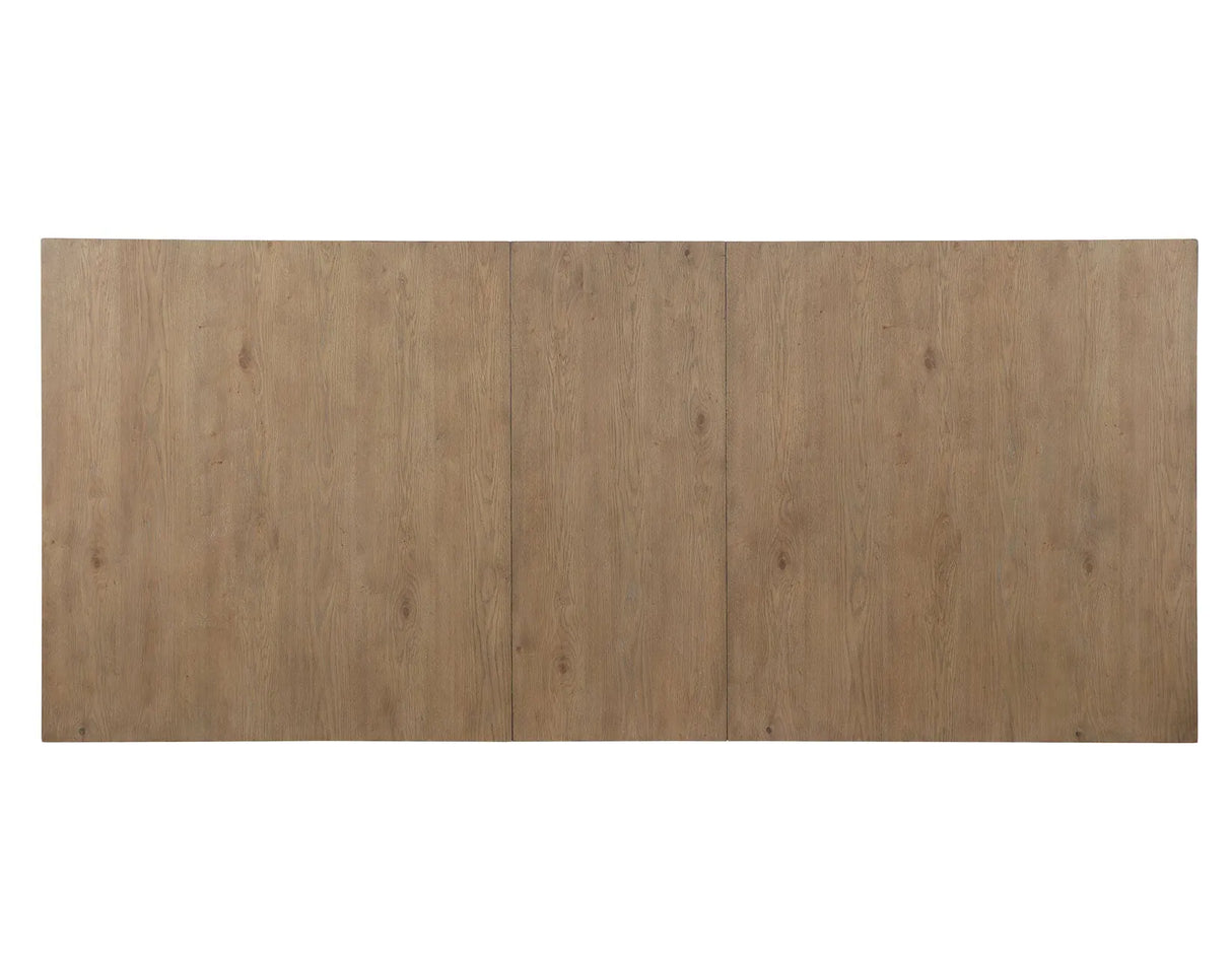 Aubrey 78-96″ Table w/18-inch Leaf, Waxed Driftwood by Steve Silver at Eve Furniture