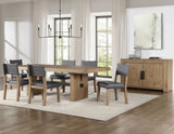 Aubrey 78-96″ Table w/18-inch Leaf, Waxed Driftwood by Steve Silver at Eve Furniture