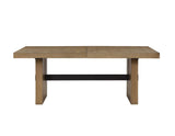 Aubrey 78-96″ Table w/18-inch Leaf, Waxed Driftwood by Steve Silver at Eve Furniture