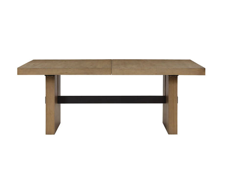 Aubrey 78-96″ Table w/18-inch Leaf, Waxed Driftwood by Steve Silver at Eve Furniture