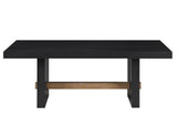 Aubrey Black 48″ Coffee Table by Steve Silver at Eve Furniture