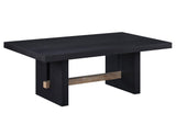 Aubrey Black 48″ Coffee Table by Steve Silver at Eve Furniture