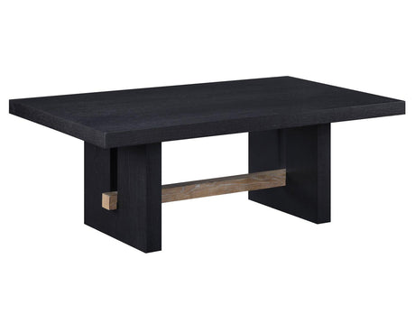 Aubrey Black 48″ Coffee Table by Steve Silver at Eve Furniture