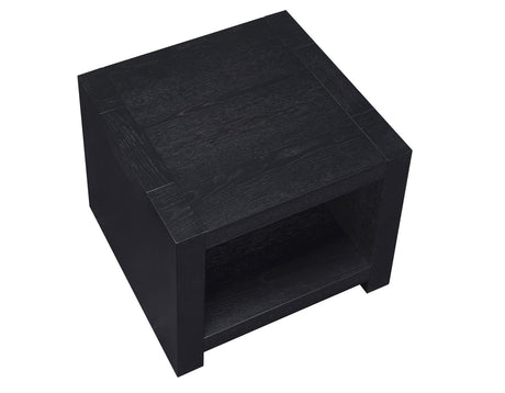 Aubrey End Table, Black by Steve Silver at Eve Furniture