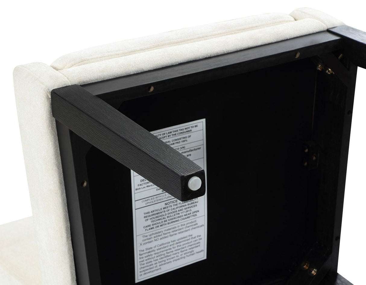 Aubrey Parsons Chair, Black finish by Steve Silver at Eve Furniture