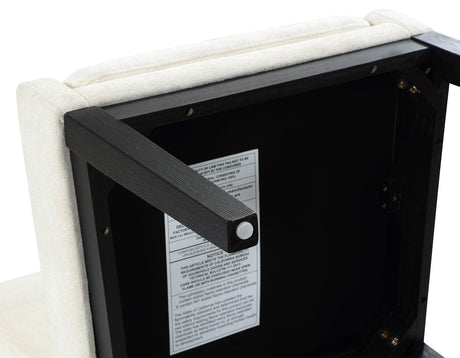 Aubrey Parsons Chair, Black finish by Steve Silver at Eve Furniture