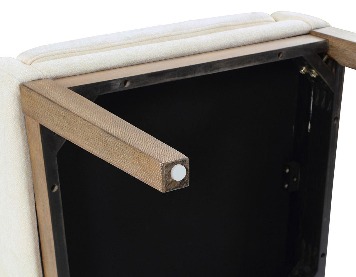 Aubrey Parsons Chair, Driftwood finish by Steve Silver at Eve Furniture