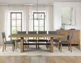 Aubrey Waxed Driftwood 7-Piece 78-96″ Dining Set by Steve Silver at Eve Furniture