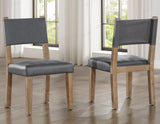 Aubrey Waxed Driftwood 7-Piece 78-96″ Dining Set by Steve Silver at Eve Furniture