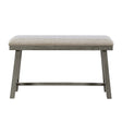 Auburndale Light Gray Counter Height Bench by Homelegance at Eve Furniture