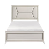 Audra White King Panel Bed by Homelegance at Eve Furniture