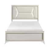Audra White King Panel Bed by Homelegance at Eve Furniture