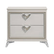 Audra White Nightstand by Homelegance at Eve Furniture