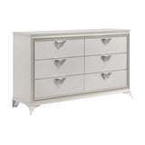 Audra White Panel Bedroom Set by Homelegance at Eve Furniture