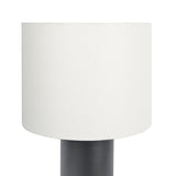 Aura Black Table Lamp with On/Off Switch Black Block Base by Ashcroft Imports at Eve Furniture