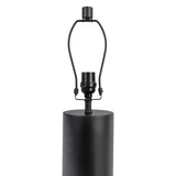 Aura Black Table Lamp with On/Off Switch Black Block Base by Ashcroft Imports at Eve Furniture