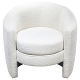 Avalon White Boucle Lounge Chair by Ashcroft Imports at Eve Furniture